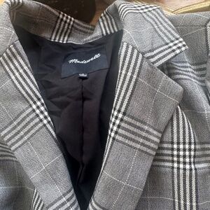 madewell plaid blazer size small